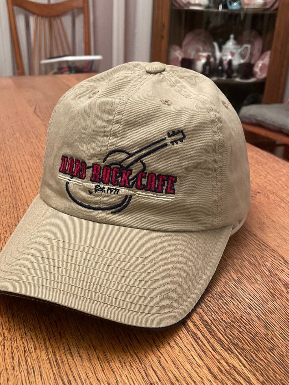 St. Thomas Hard Rock Cafe Beige Metal Buckle Strap Baseball Hat Cap